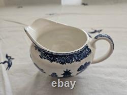 Johnson Brothers Blue Willow Tea Pot Set For 4 1883 Green Stamp Immaculate