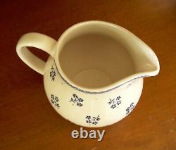 Johnson Brothers Petite Fleur Blue Tea Setteapot, Sugar, Creamer, Cups, Saucers