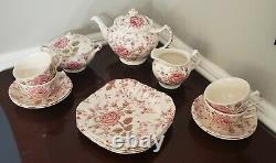 Johnson brothers Rose Chintz Tea Set withteapot