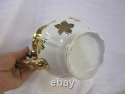 Jollis Salvream Gold Trim Tea Pot, Creamer & Sugar Set 1950 Mid Century Bavaria