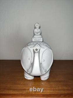 Jonathan Adler Utopia Darjeeling Ceramic Elephant Teapot And 5 Tea Cups