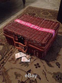 Juicy Couture Wicker Picnic Basket Tea Set