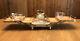 Karoff Mid-century Modern Electra Foldaway Buffet With Tea Pot, Cream Sugar Set