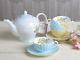 Katie Alice Bird Song Fine China Shabby Chic Tea Set, Teapot And 4 Cups