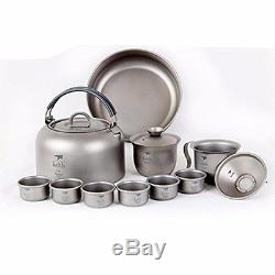 Keith Ti3900 Titanium Tea Cup Camping Kettle Tea set Outdoor Portable Tea pot