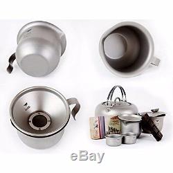 Keith Ti3900 Titanium Tea Cup Camping Kettle Tea set Outdoor Portable Tea pot