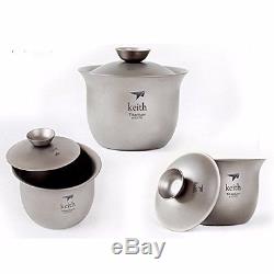 Keith Ti3900 Titanium Tea Cup Camping Kettle Tea set Outdoor Portable Tea pot