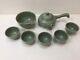 Korean Celadon Teapot, Bowl & 5 Cups Set