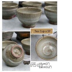 Korean Pottery Teapot Ceramic Pot Handmade Tea Set Buncheongware Earthen Pot