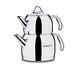 Korkmaz Provita Turkish Teapot Set Maxi 3.1 Liter / 105 Oz 18/10 Stainless Steel