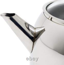 Korkmaz Provita Turkish Teapot Set Maxi 3.1 Liter / 105 oz 18/10 Stainless Steel