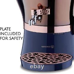 Korkmaz Tea Maker Set Stainless Steel Samovar, Electric Teapot Set for Gift