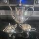 L. S. Co. Silver Plated Tea / Coffee Pot And Sugar Cup Set Pre-owned Very Clean