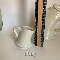 Lambert Tea Set Modernist Dancing & Strutting Signed Collectible Teapot + 2 Cups