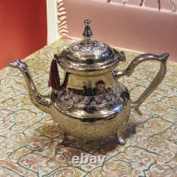 Large Moroccan Tea Set Elegance, Tradition Handcrafted teapot Authentic