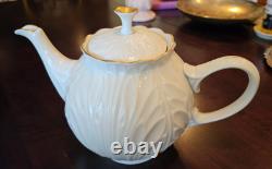 Lenox Cottage Giftware Teapot Set -Teapot, Creamer, Sugar Bowl- Ivory Porcelain