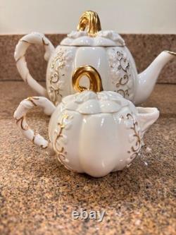 Lenox Pumpkin Teapot Set 2004
