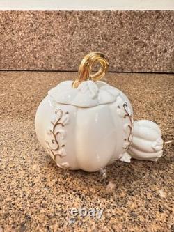 Lenox Pumpkin Teapot Set 2004