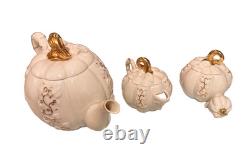 Lenox Pumpkin Teapot Set 2004