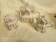 Lenox Village Tea Room'91 Set Complete With Kettle Pot Creamer And Sugar Dishes