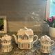 Lenox Village Tea Room'91 Set Complete With Kettle Pot Creamer And Sugar Dishes