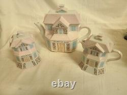 Lenox Village Tea Room'91 set complete with Kettle pot creamer and sugar dishes