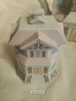 Lenox Village Tea Room'91 set complete with Kettle pot creamer and sugar dishes