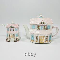 Lenox Village Tea Room Set Includes Teapot And Sugar Bowl VTG Retired