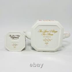 Lenox Village Tea Room Set Includes Teapot And Sugar Bowl VTG Retired