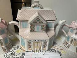 Lenox Village Tea Room full SET Tea pot Creamery & Confectionary & Spoon withLids