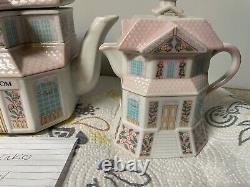 Lenox Village Tea Room full SET Tea pot Creamery & Confectionary & Spoon withLids