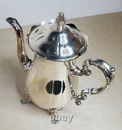Leonard SilverPlate Coffee Tea Pot 5 Pieces Sugar Bowl Creamer Cup 2 Teapots