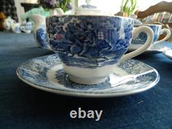 Liberty Blue Ironstone Tea Set for (4) LB Tote