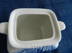 Liberty Blue Ironstone Tea Set for (4) LB Tote