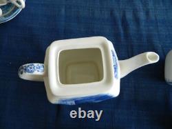 Liberty Blue Ironstone Tea Set for (4) LB Tote