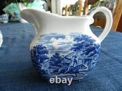 Liberty Blue Ironstone Tea Set for (4) LB Tote
