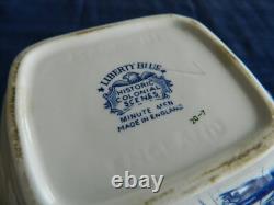 Liberty Blue Ironstone Tea Set for (4) LB Tote