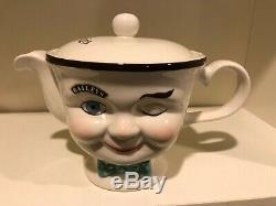 Limited Edition 1996 Baileys Irish Cream Winking Eye Tea Set Teapot Helen Hunt