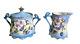 Limoges France Hand Painted, Signed And Dated Tea Set-creamer, Sugar, And Teapot