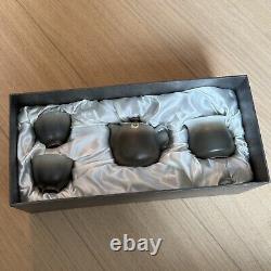 Lin's Ceramics Studio Tea Pot Set 4 pcs, New in Box, Collectible