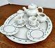 Longaberger Collectionclub Tea Cups Saucers Teapot Sugar Creamer Plates Tray Nib