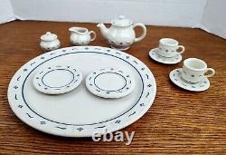 Longaberger CollectionClub Tea Cups Saucers Teapot Sugar Creamer Plates Tray NIB