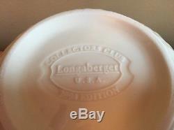 Longaberger Collectors Club Tea Set with Tea Pot, Sugar, Creamer, & Tray Combo USA