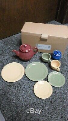 Longaberger Woven Traditions Children's Child's Tea Party Set #31627 -New in Box