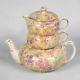 Lord Nelson Ware Heather Chintz Stacking Teapot Set