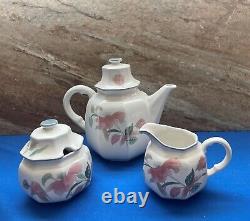 Lot 25 Piece Mikasa Continental f 3003 Silk Flower Tea Set