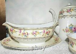 Lot Set Gold Castle Japan Porcelain Tea Teapot Coffee Pot Soup Bowl Cup Hostess