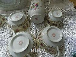 Lot Set Gold Castle Japan Porcelain Tea Teapot Coffee Pot Soup Bowl Cup Hostess