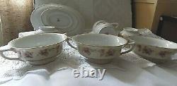 Lot Set Gold Castle Japan Porcelain Tea Teapot Coffee Pot Soup Bowl Cup Hostess