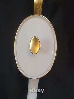 Lovely Lenox Porcelain Ivory & Gold ETERNAL Covered Teapot or Coffee Pot